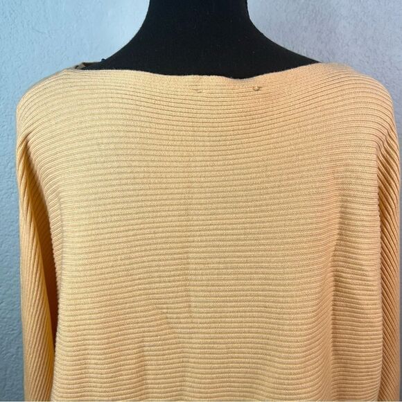 NEW! Cece Ribbed Knit Light Orange Sweater Sz XS - Picture 6 of 9